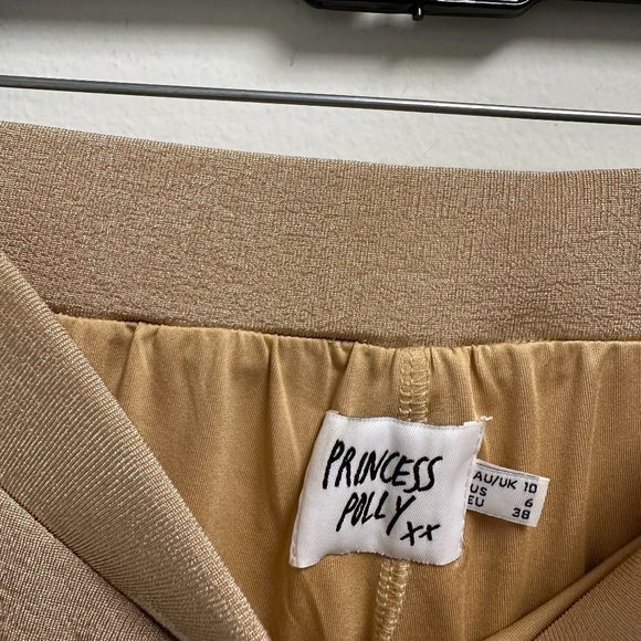 Princess Polly Gold Sparkly Pants - Picture 2 of 3